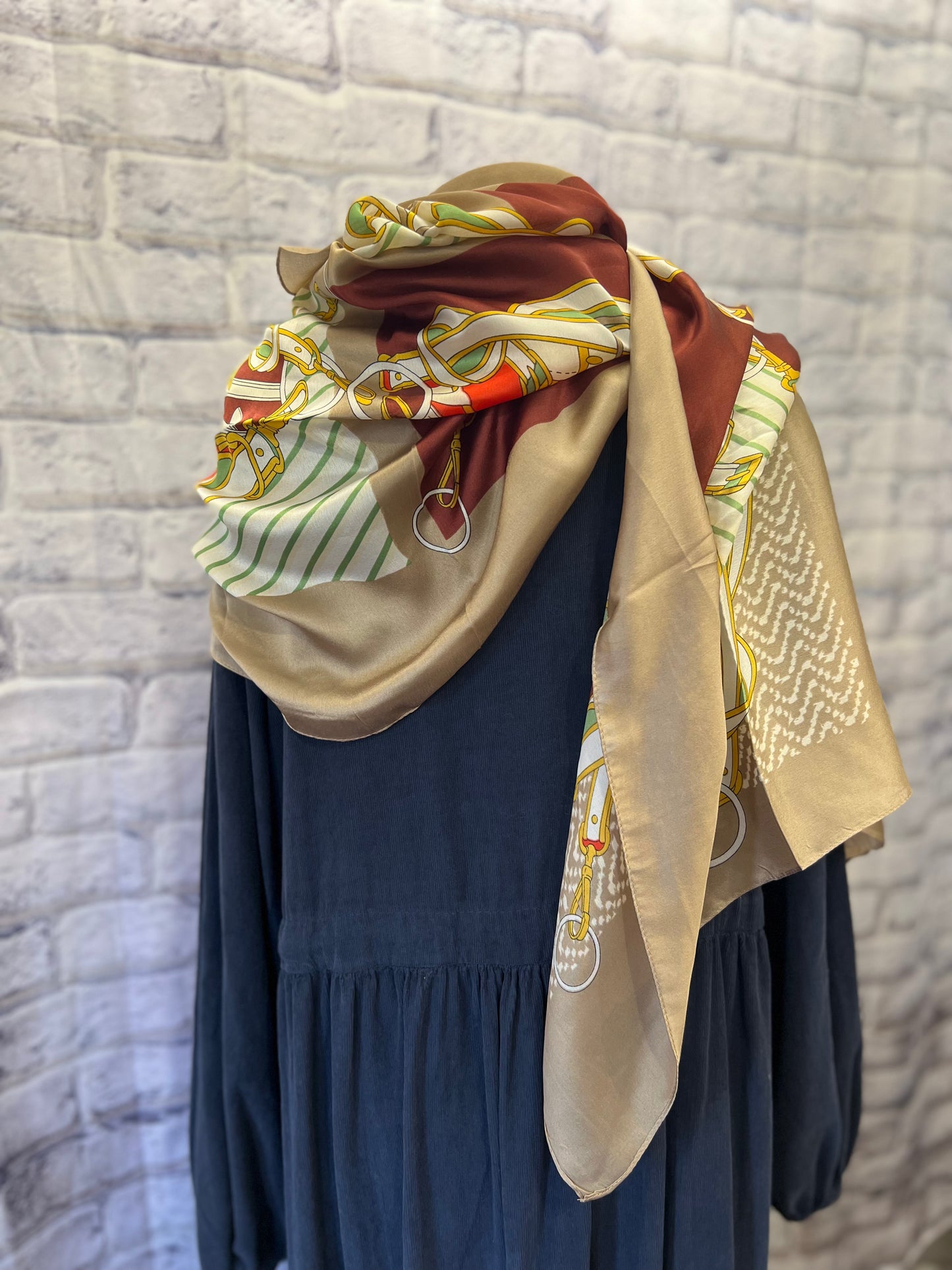 Buckle Print Scarf