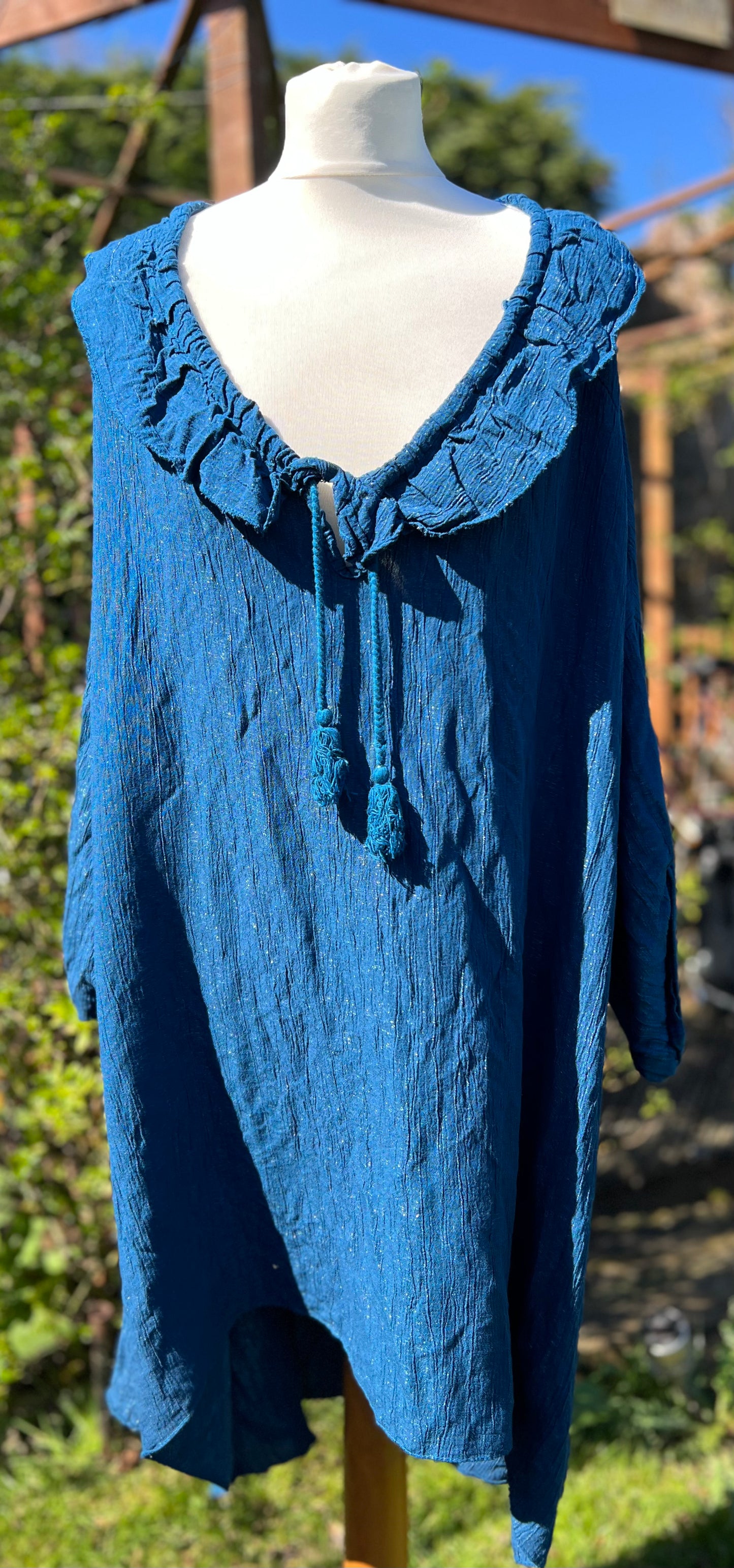 Oversized Shimmer Top