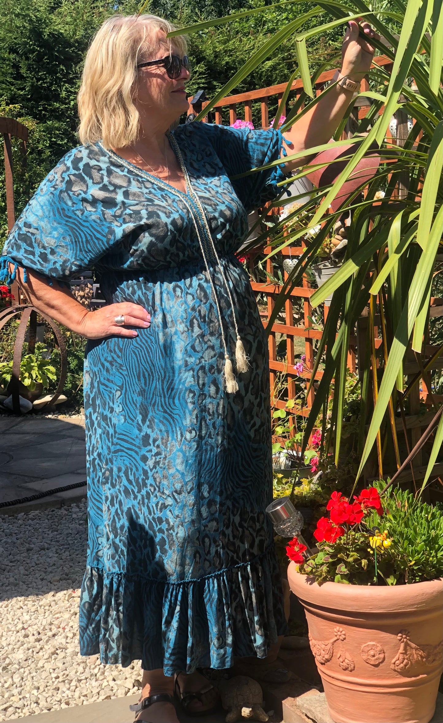 Tassel Trim Midi Dress