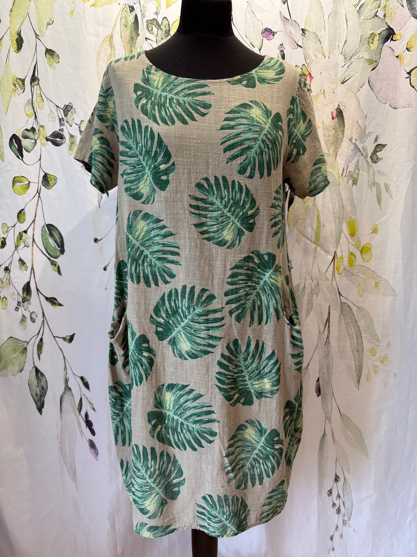 Leaf Print Dress