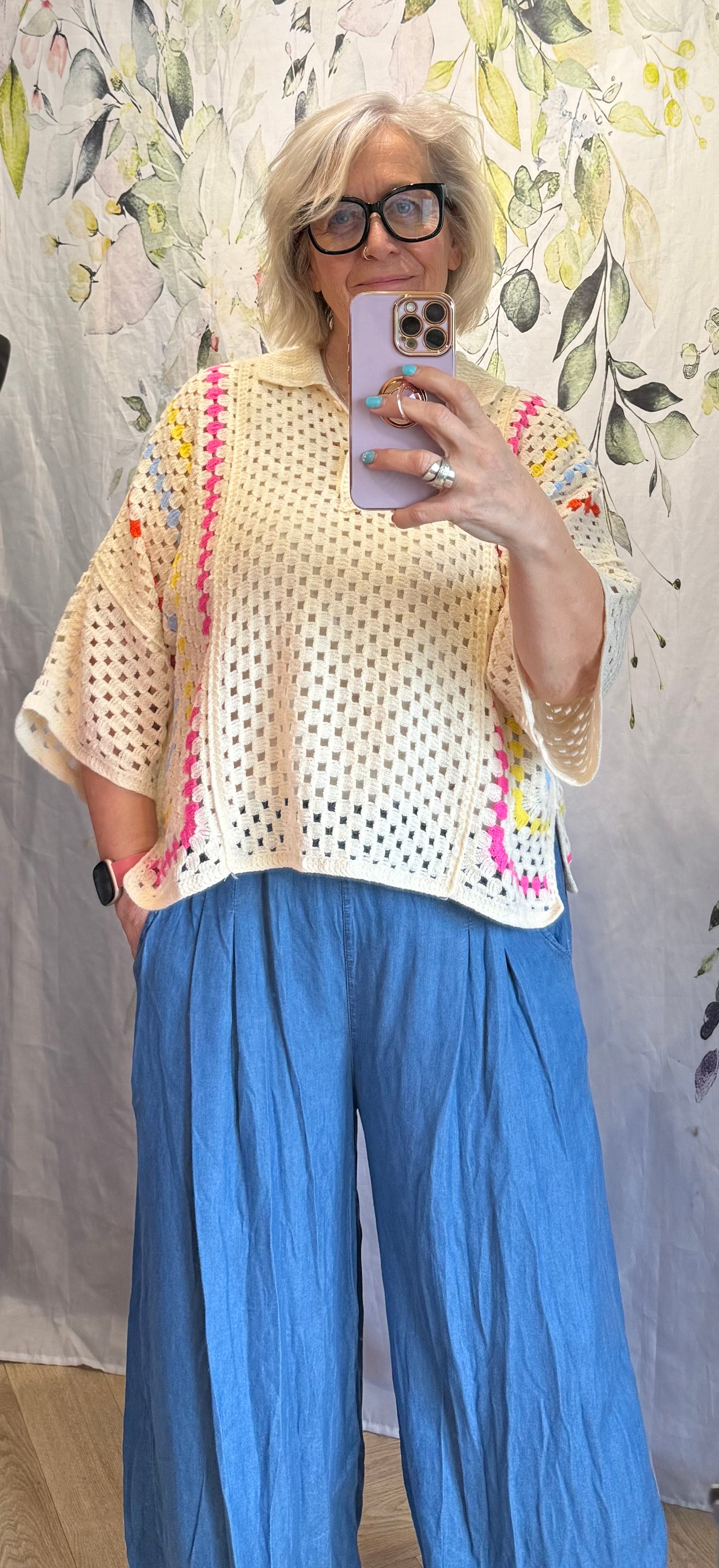 Crochet Top With Collar