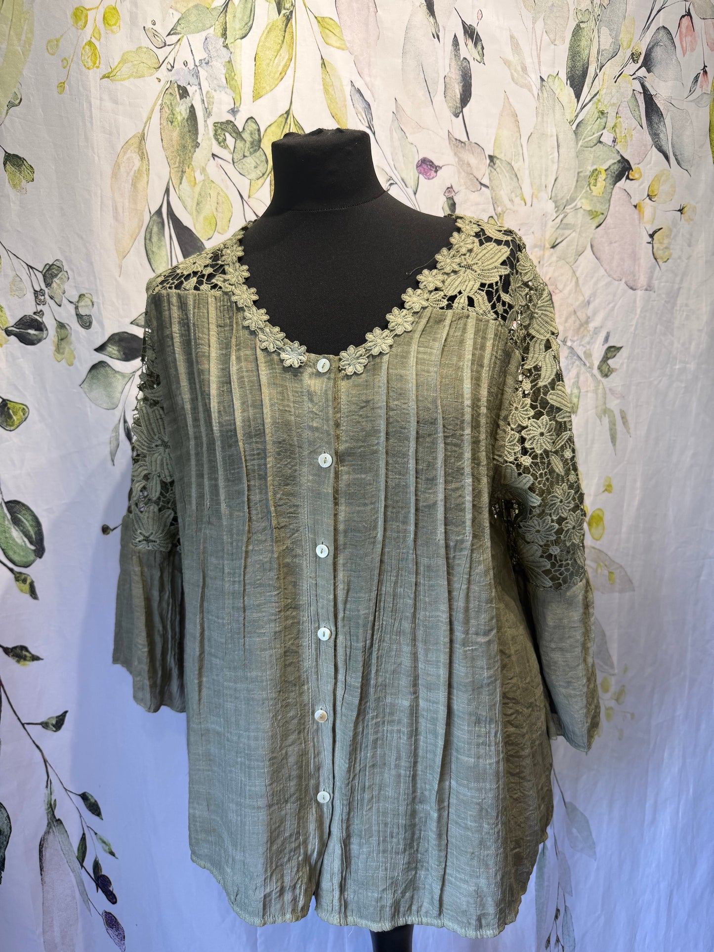 Lace Back Blouse