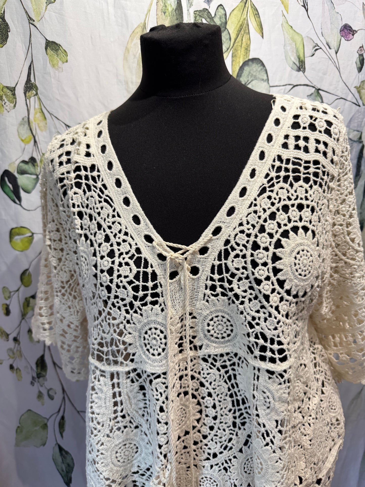 Crochet Kimono Top
