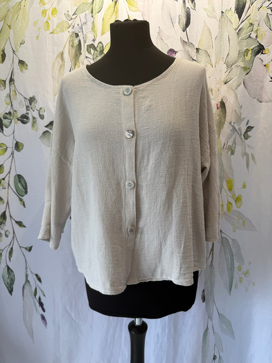 Cropped Cotton Jacket