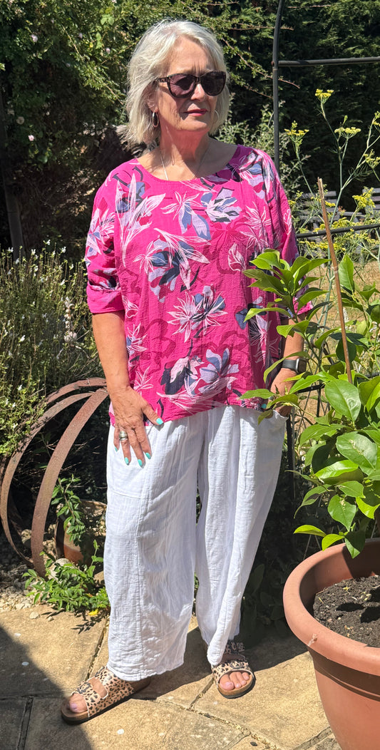 Floral Cotton Top