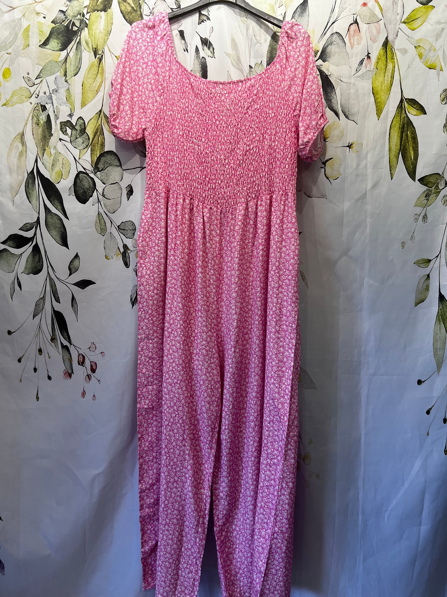 Ditsy Print Jumpsuit