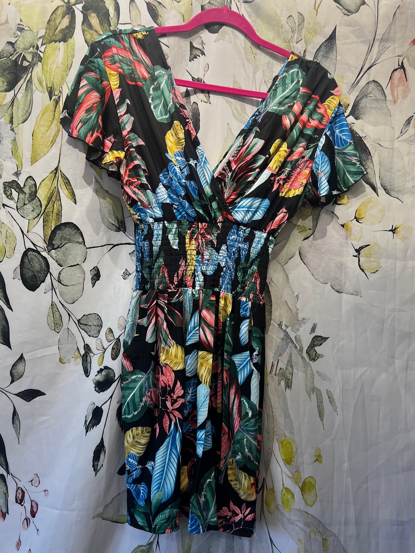 Tropical Print Playsuit