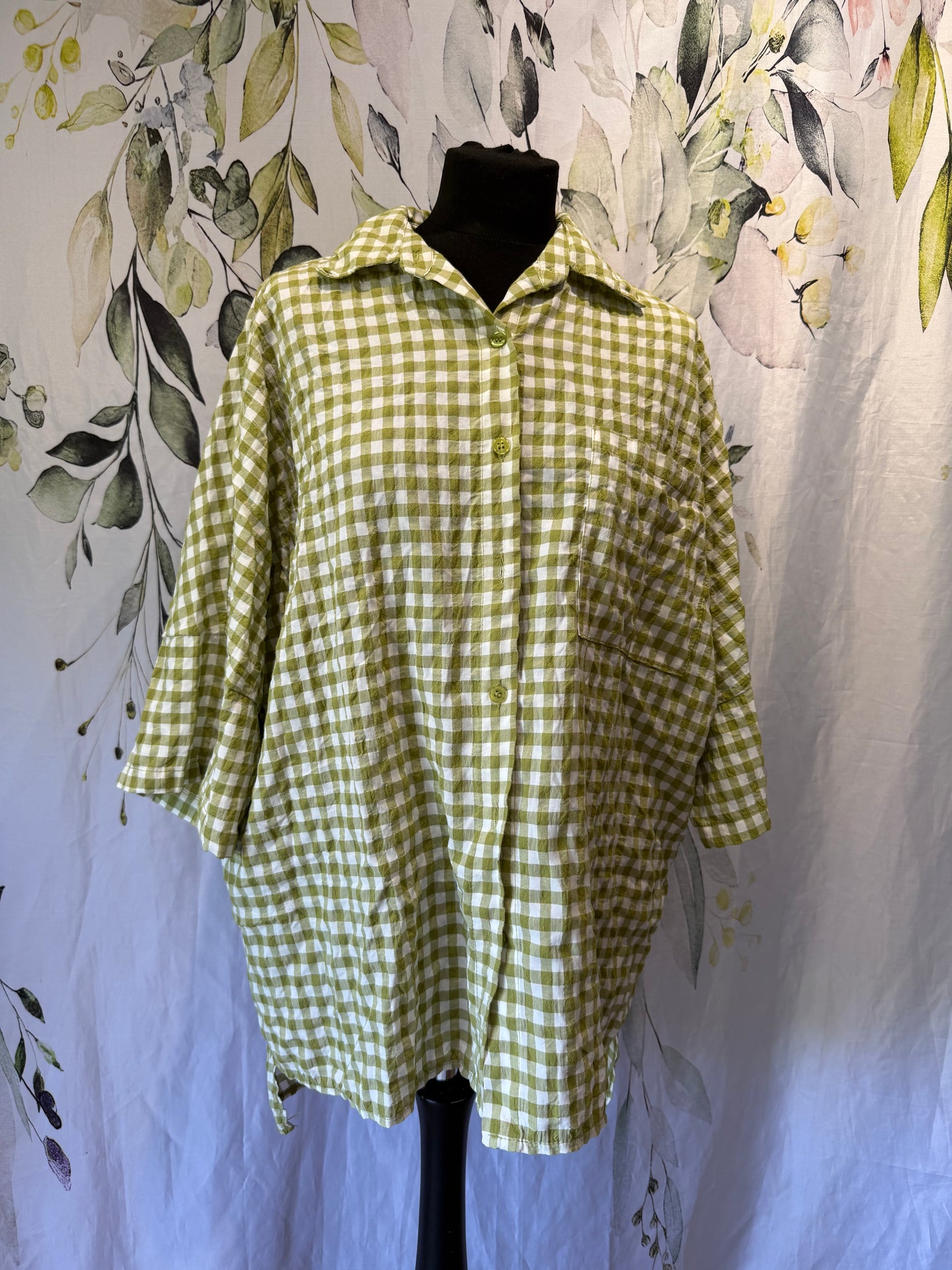 Oversized Gingham Shirt