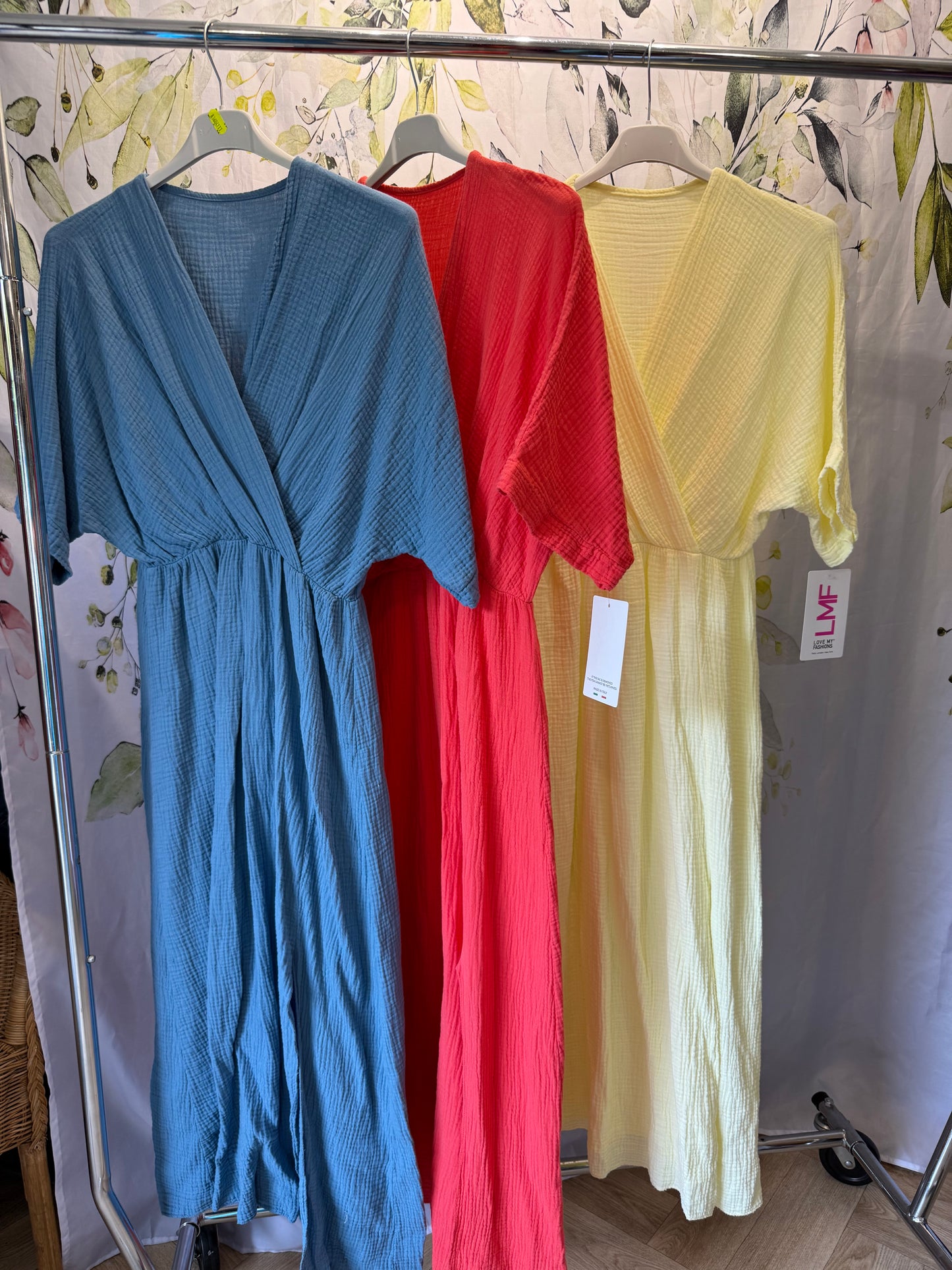 Wrap Front Cotton Dress