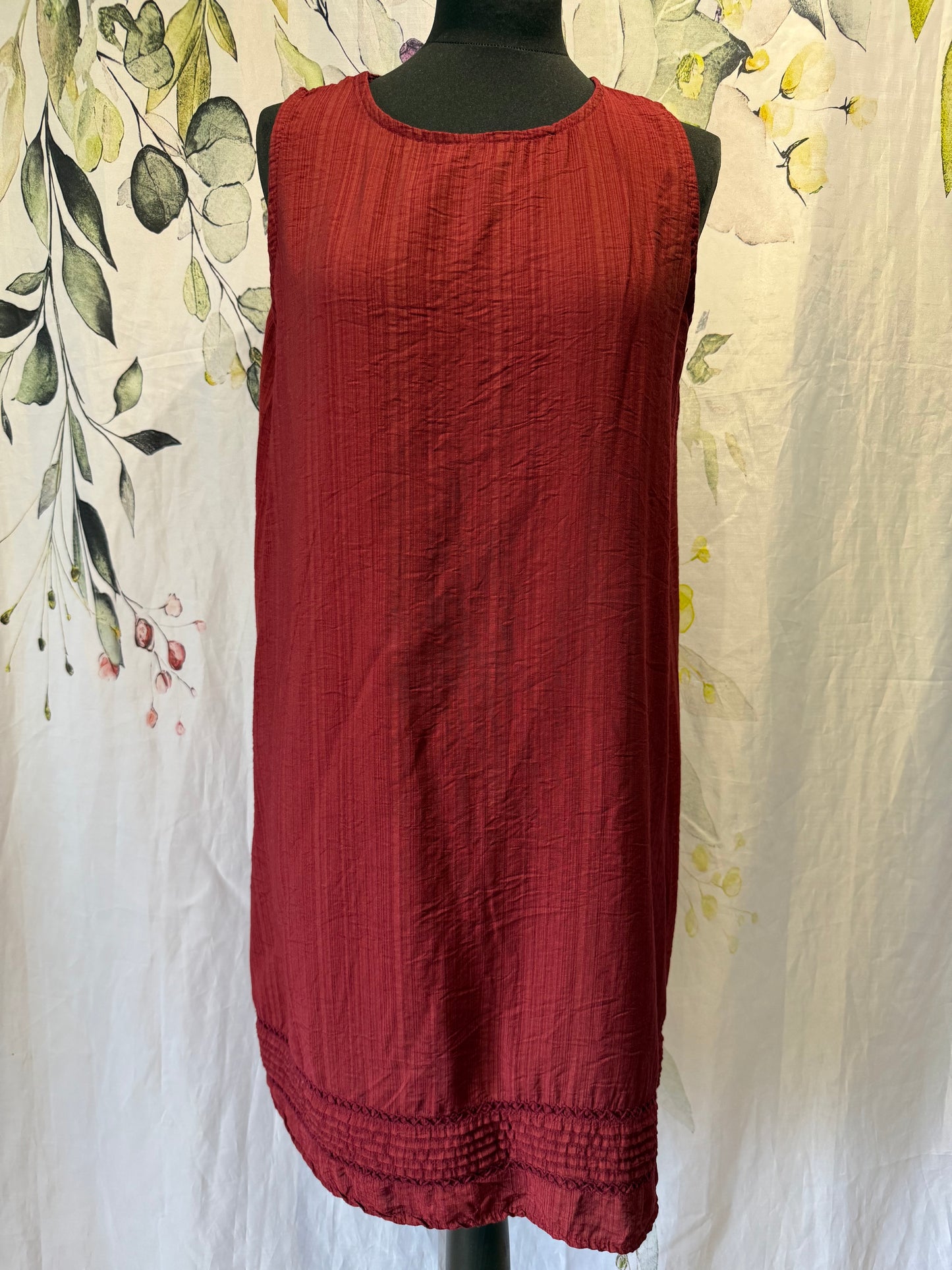 Pleat Detail Shift Dress