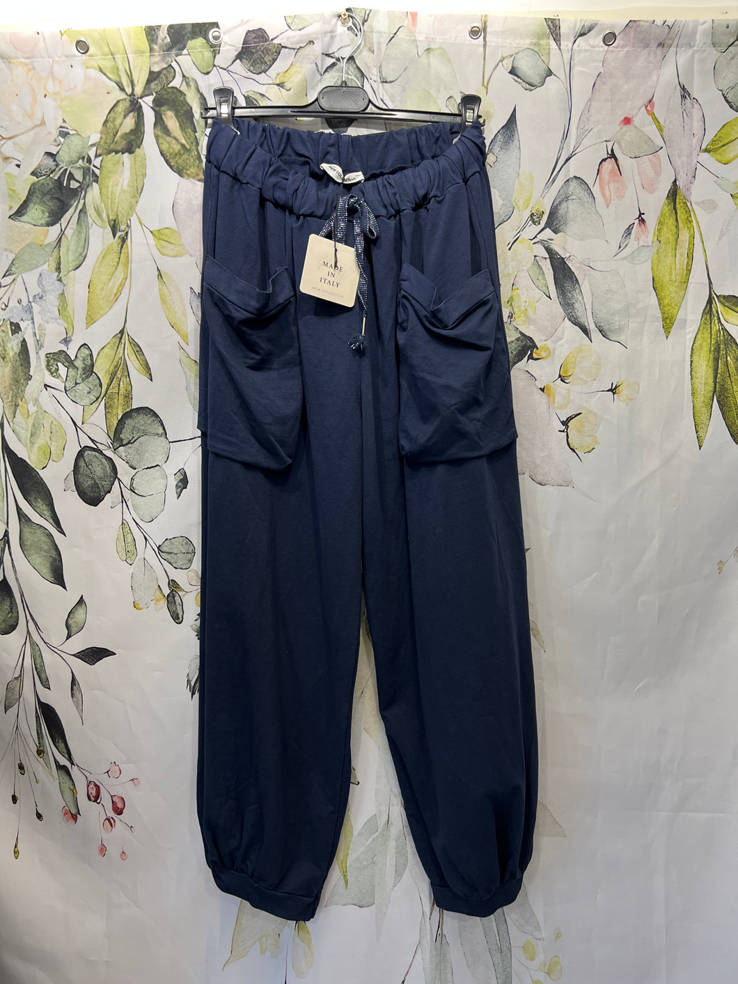 Loose Cotton Jersey Trousers