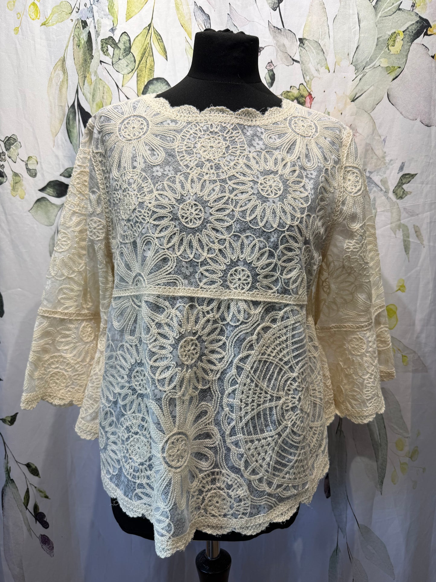 Embroidered Lace Top
