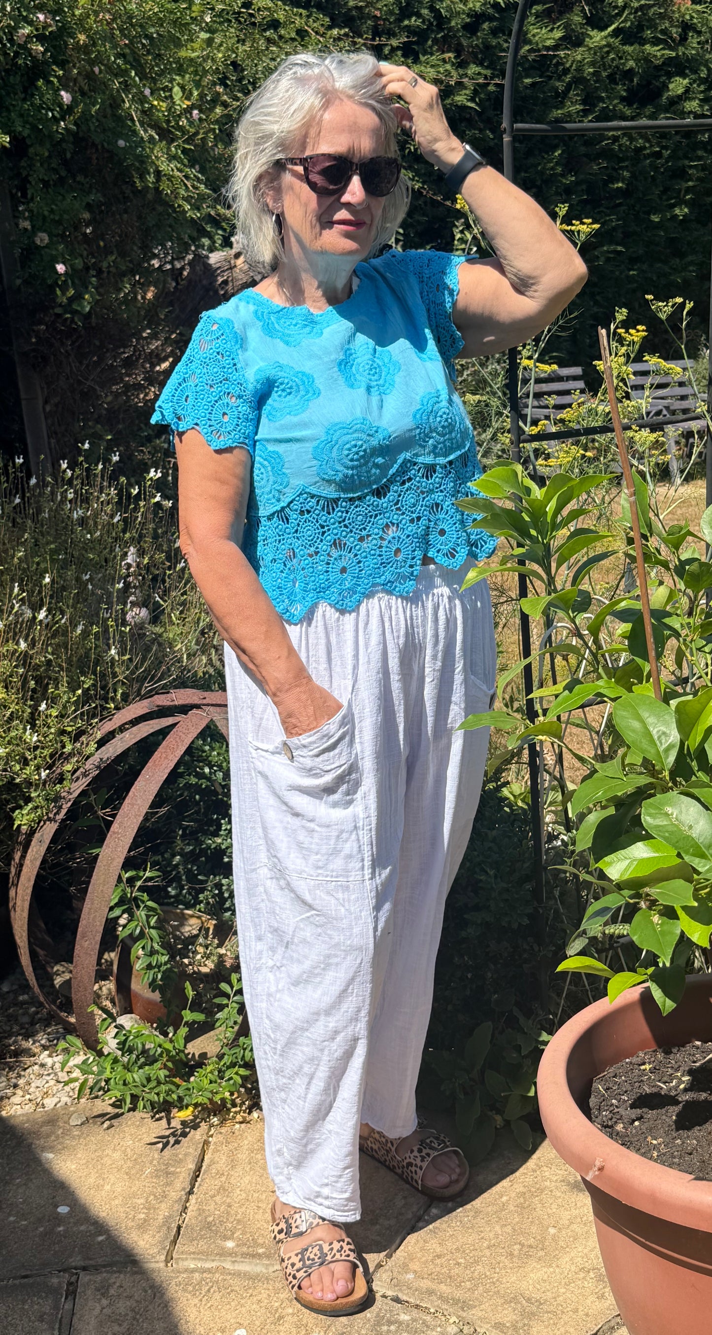 Loose Cotton Trousers