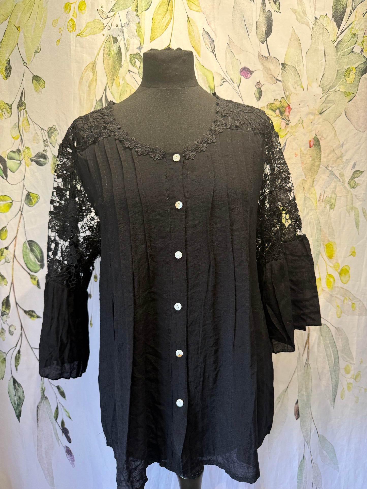 Lace Back Blouse