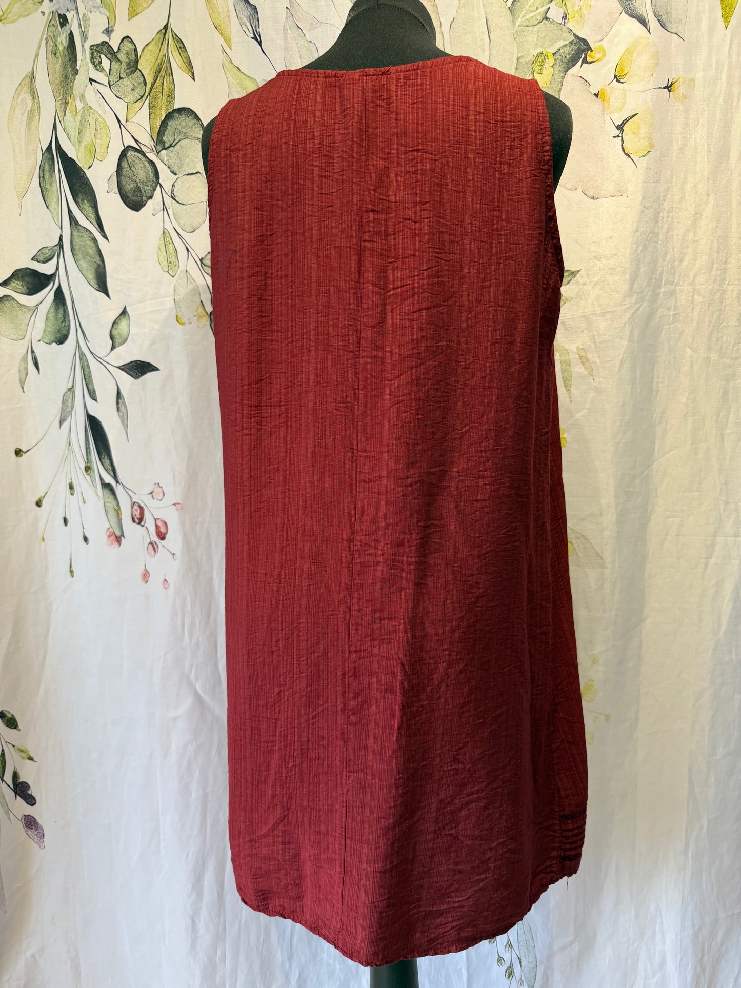 Pleat Detail Shift Dress