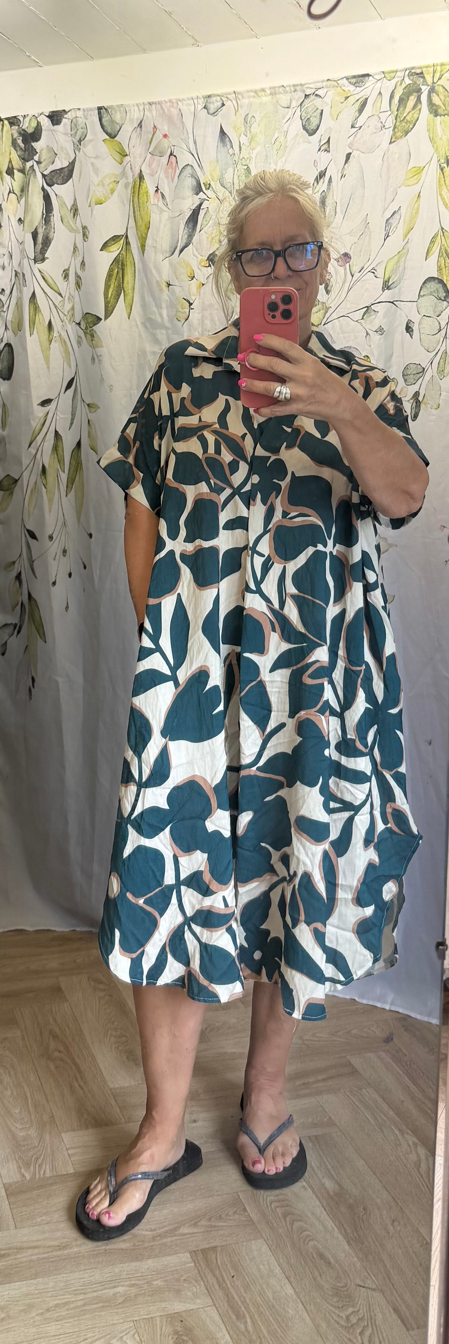 Leaf Print Dress