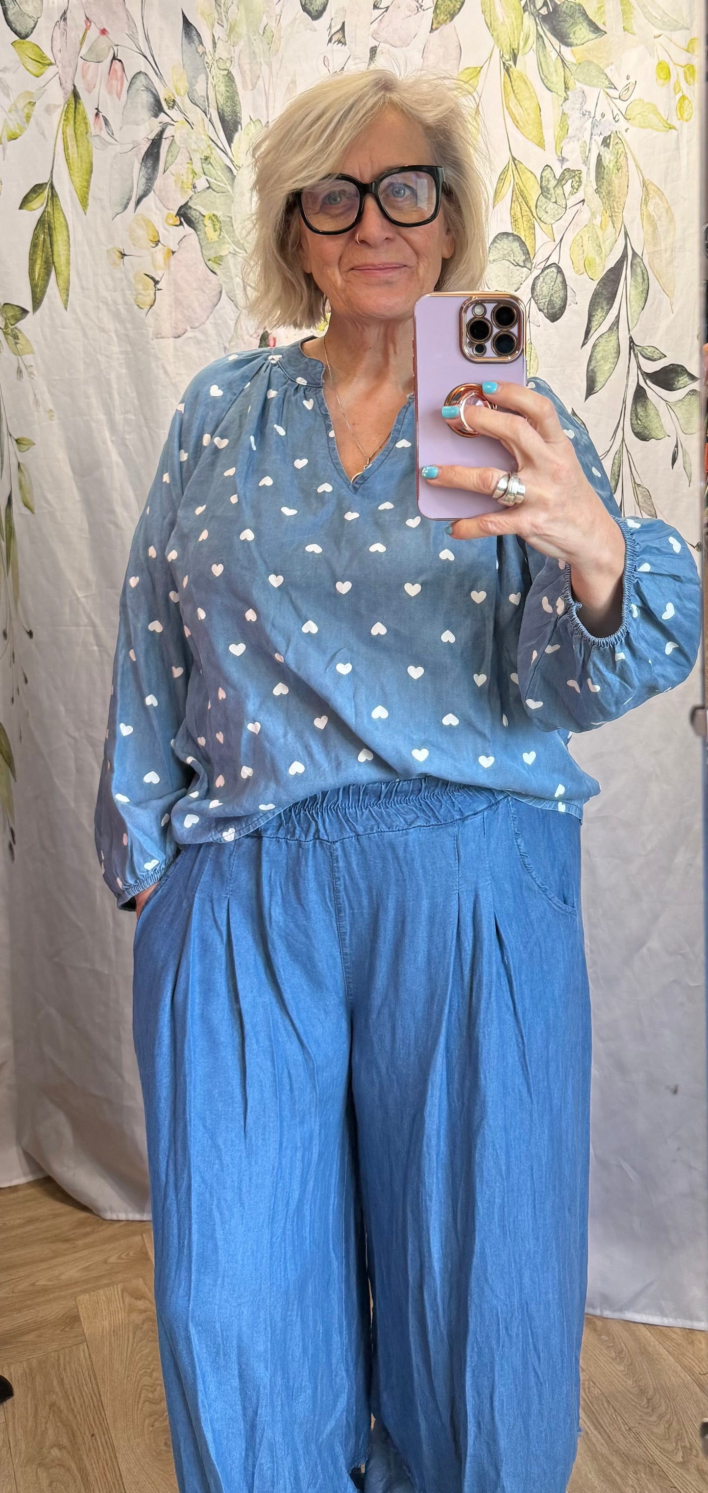 Heart Denim Shirt