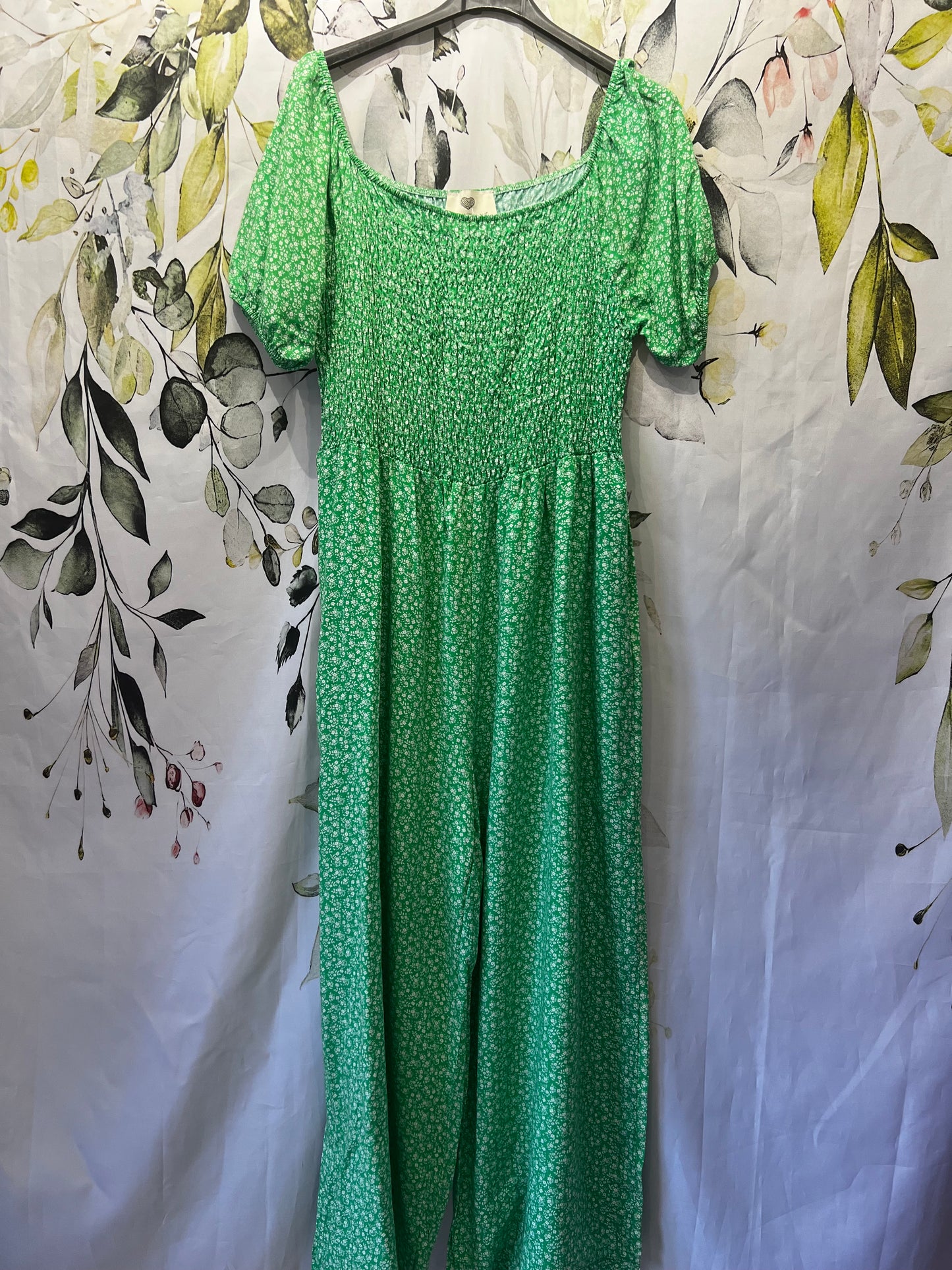 Ditsy Print Jumpsuit