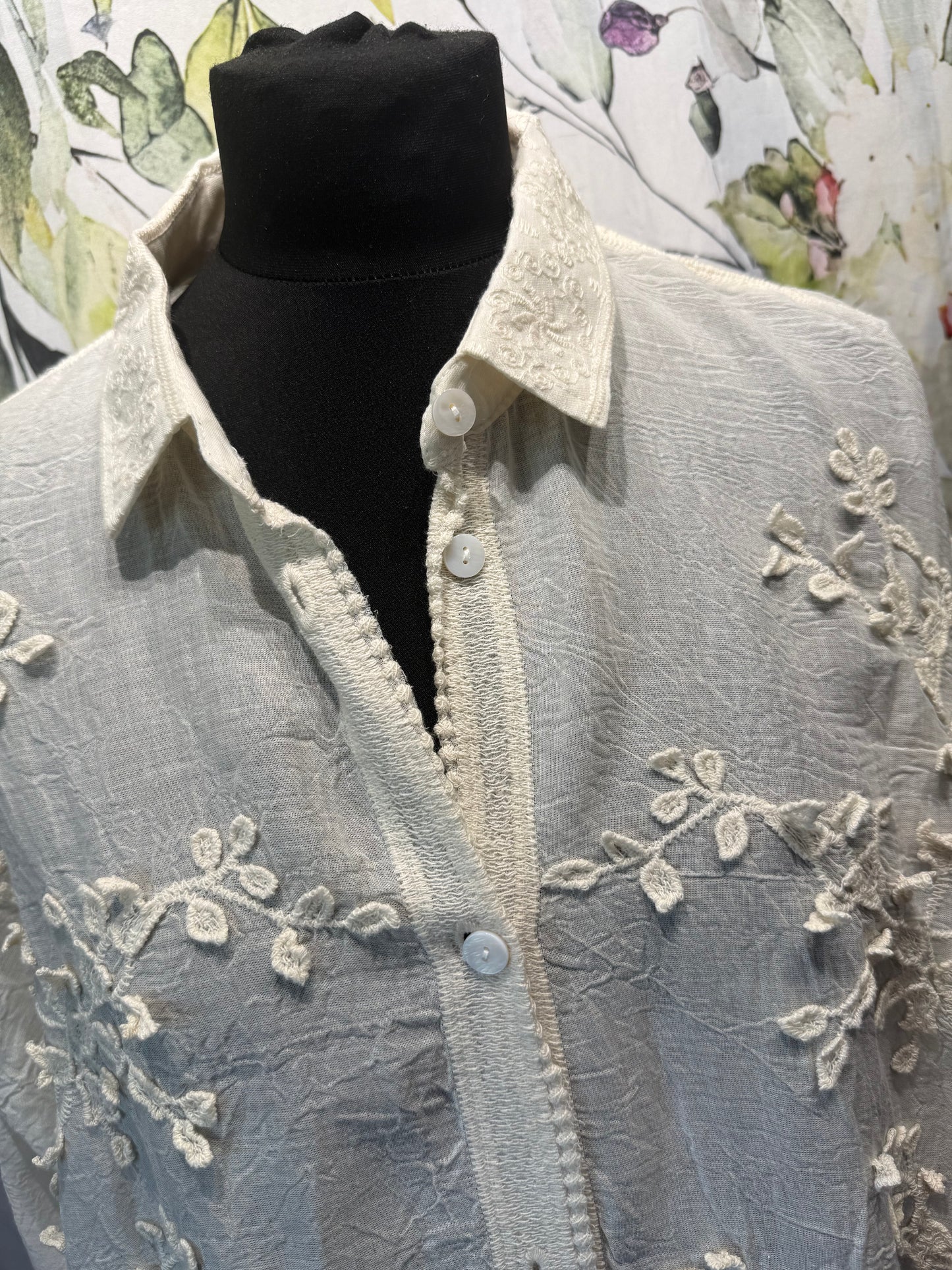 Crochet Trim Shirt