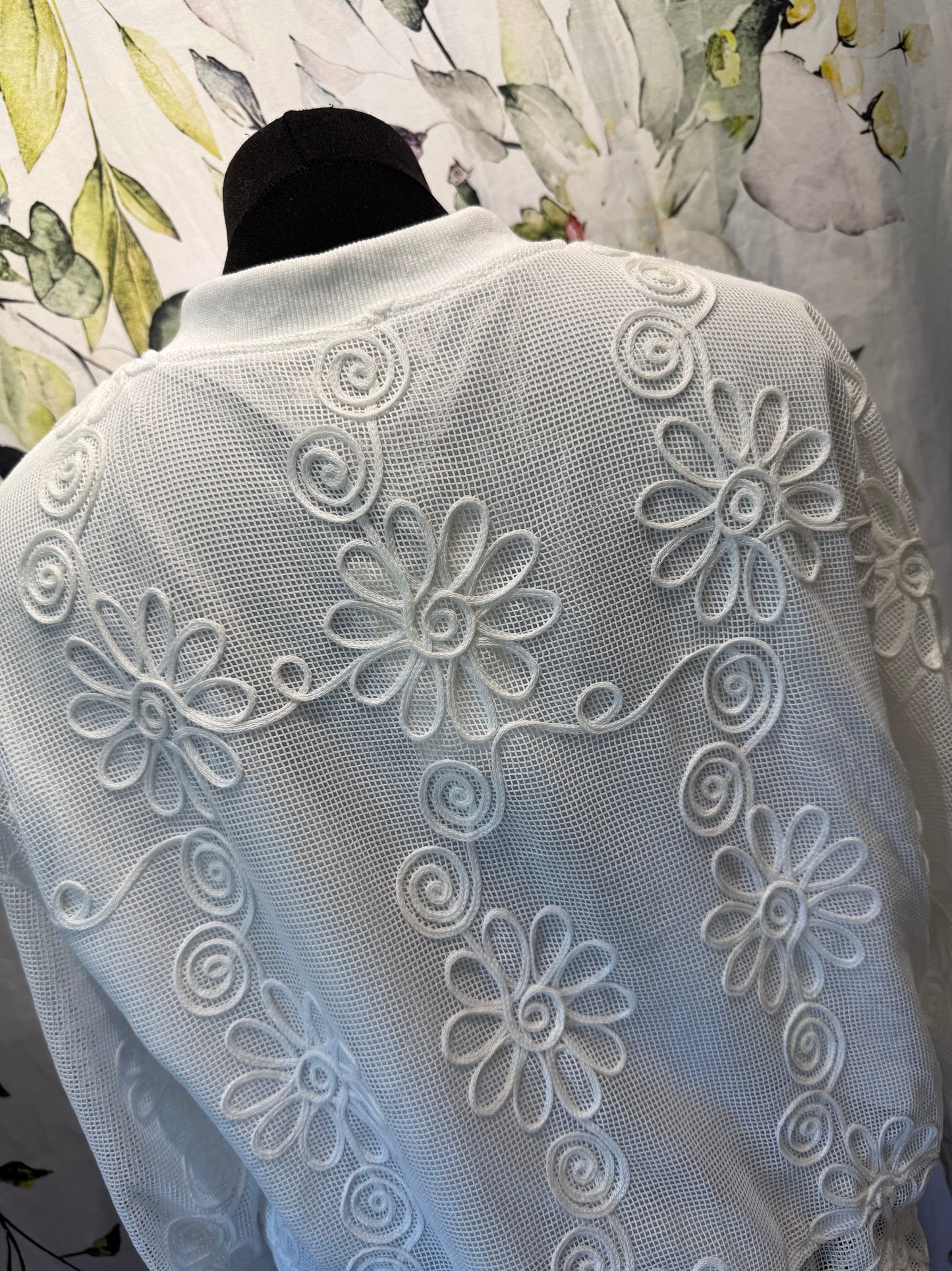 Lace Style Bomber Jacket