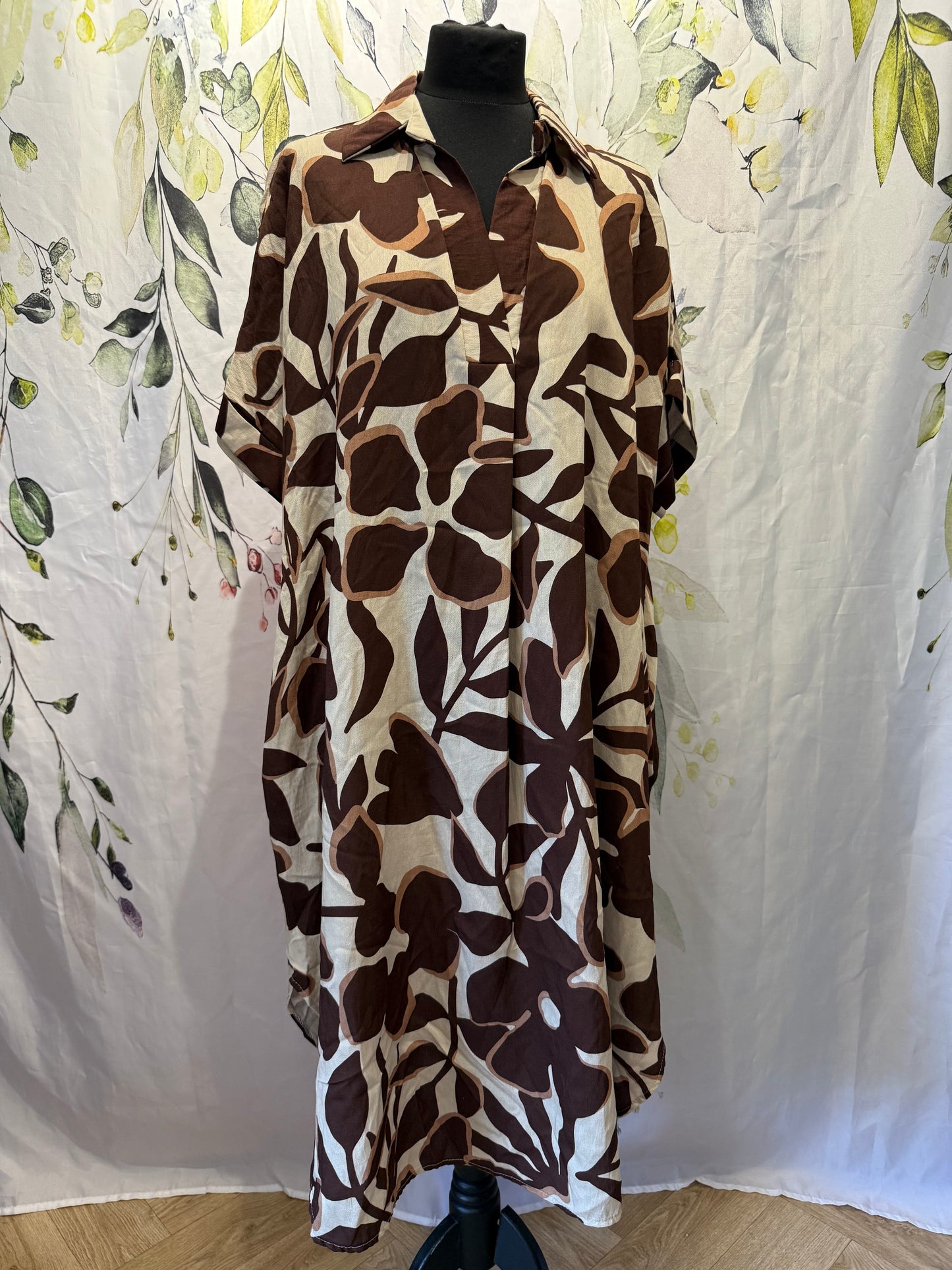 Leaf Print Dress