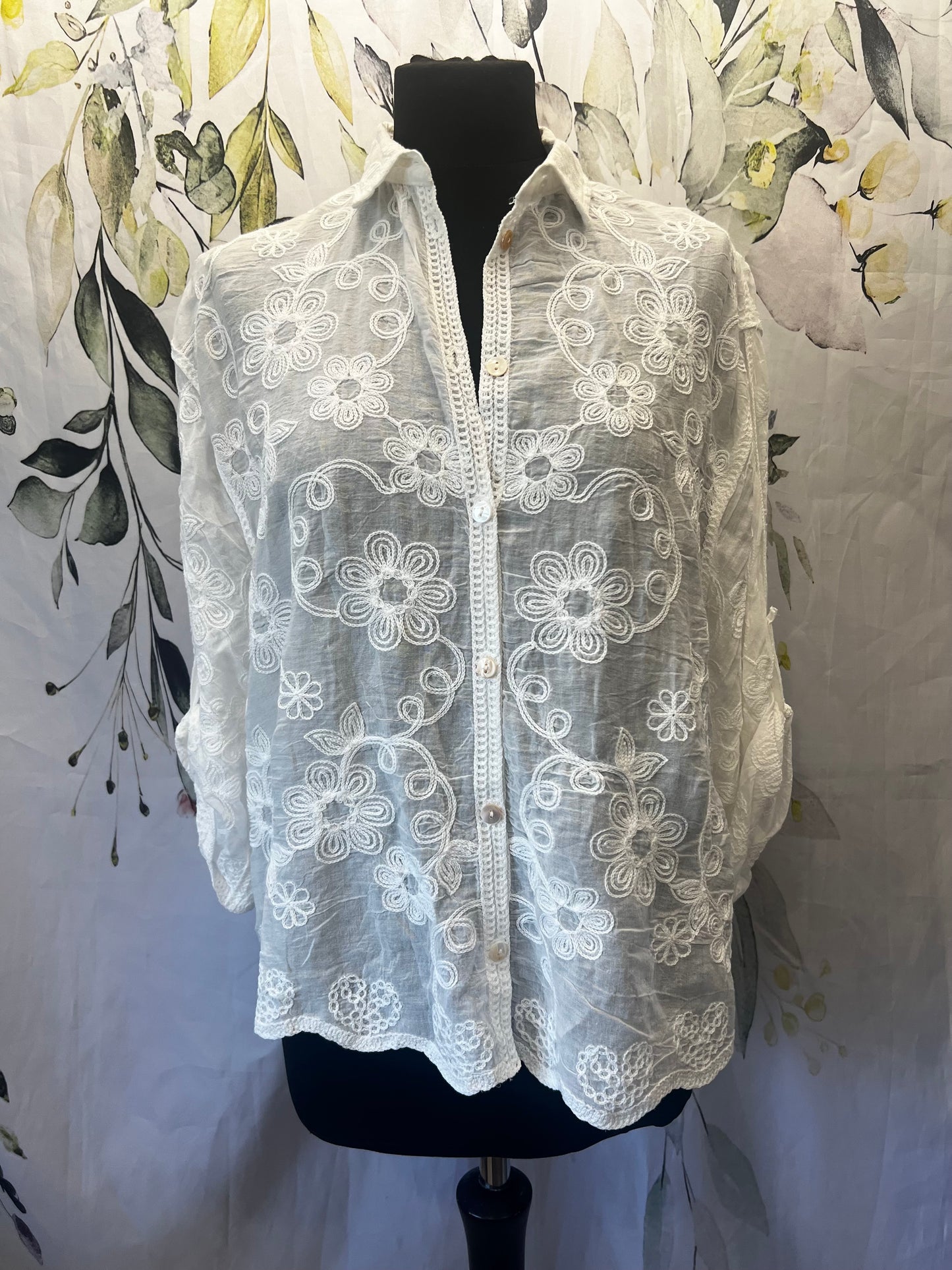 Cotton Embroidered Shirt