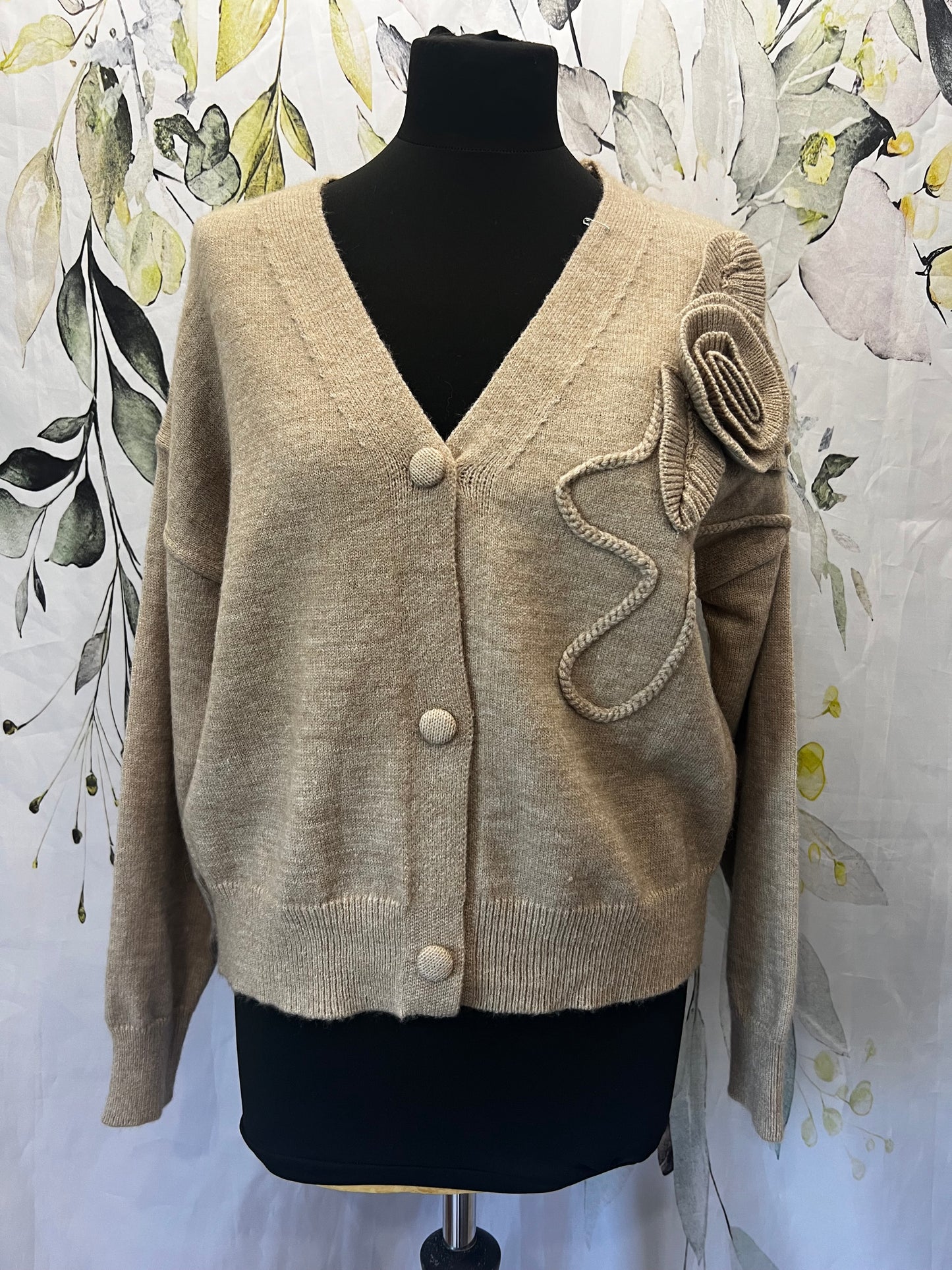 Rose Detail Cardi