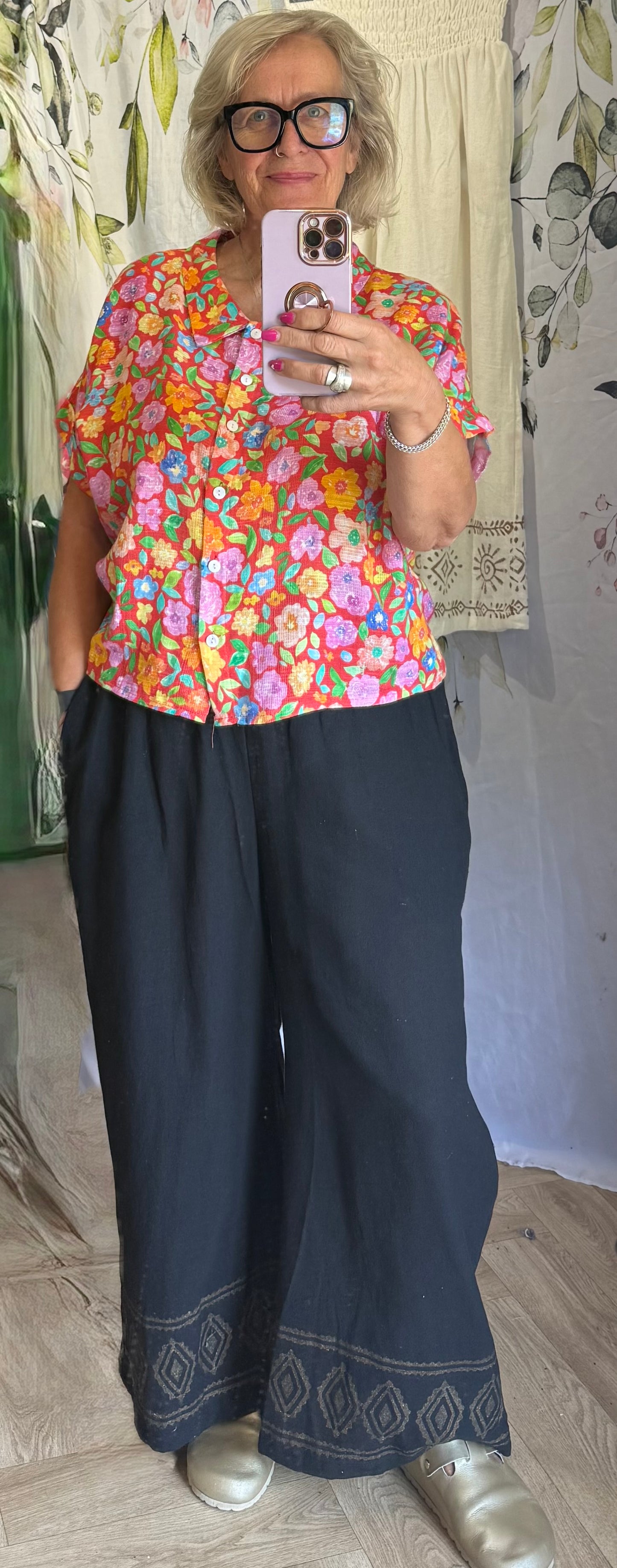 Cotton Palazzo Pants