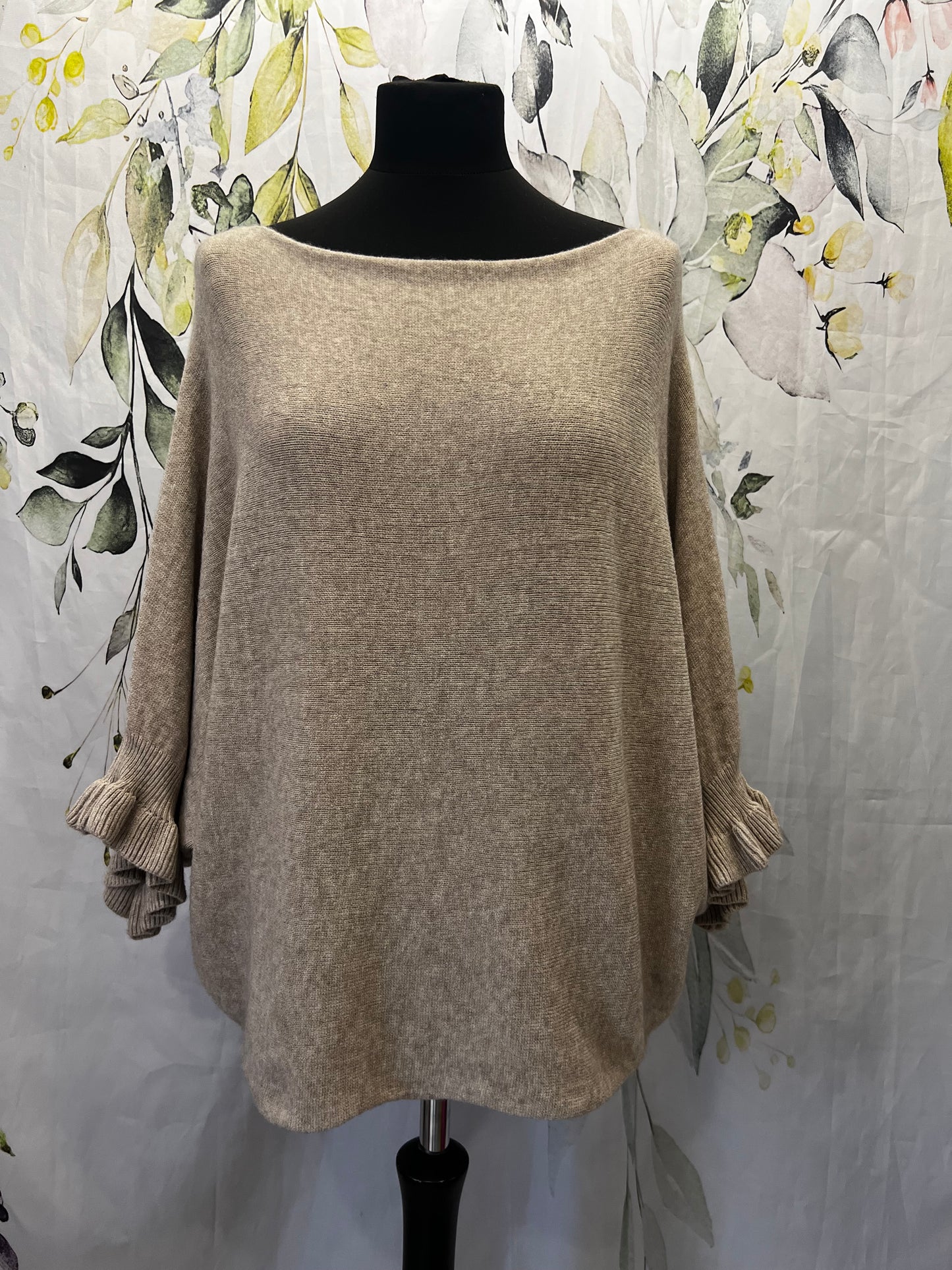 Frill Sleeve Knit