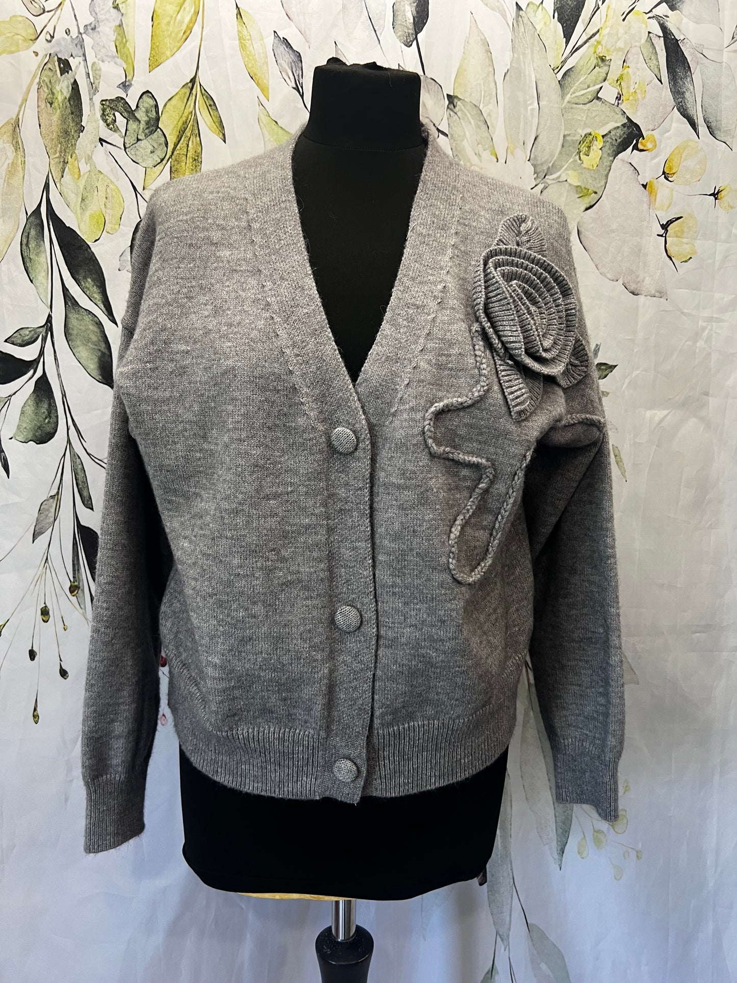 Rose Detail Cardi