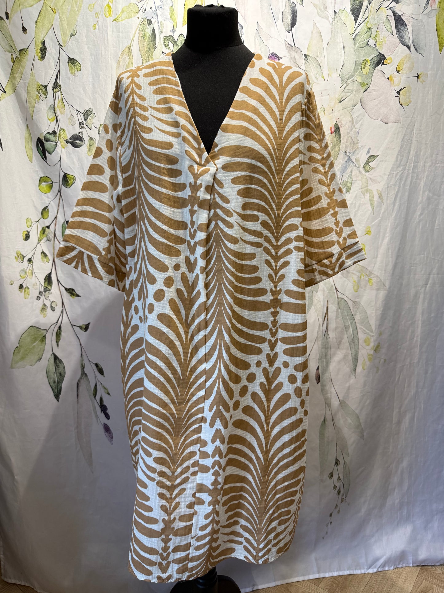 Leaf Print Dress