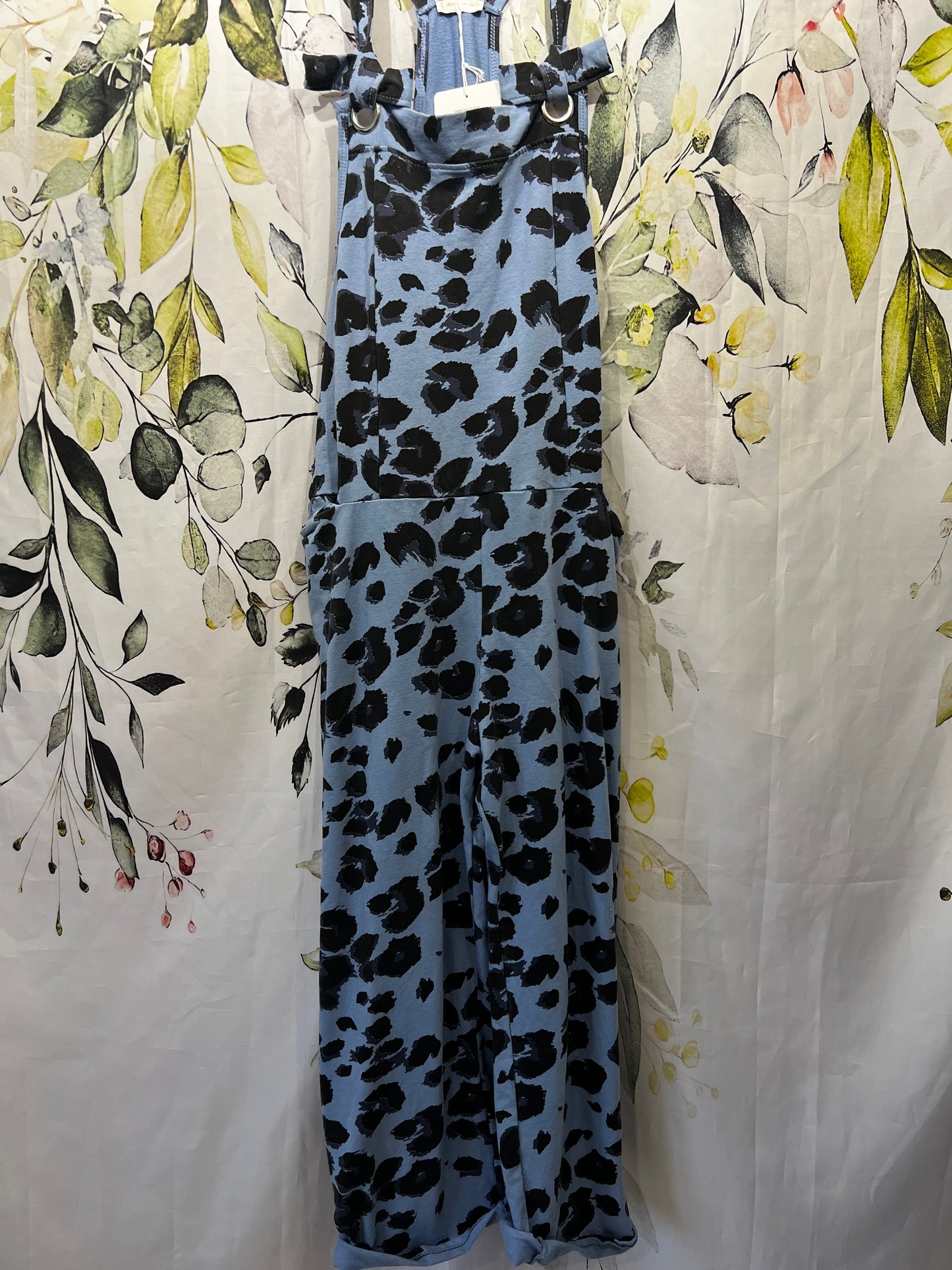 Leopard Print Dungarees ( curvy size)