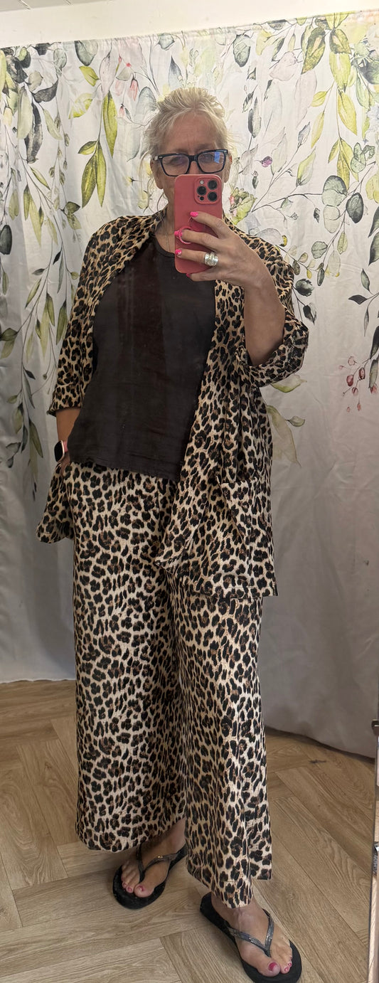 Animal Print Blazer