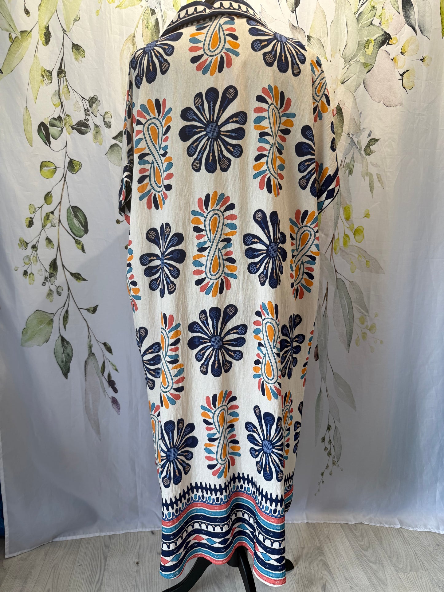 Floral Border Dress