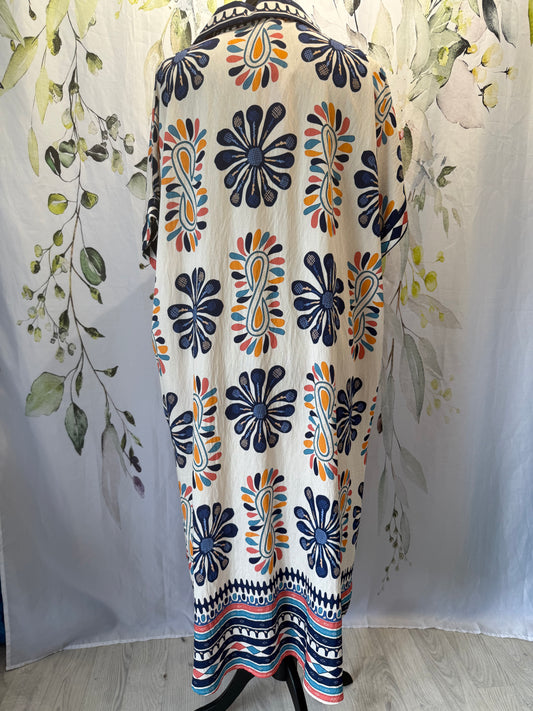 Floral Border Dress