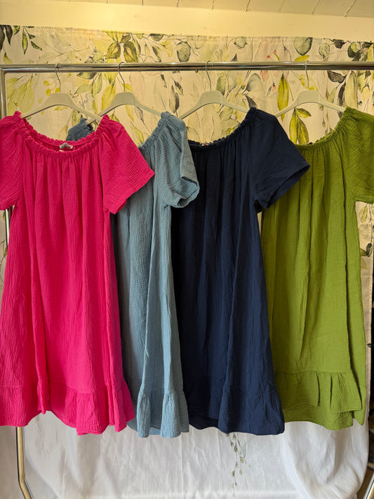 Cotton Bardot Dress