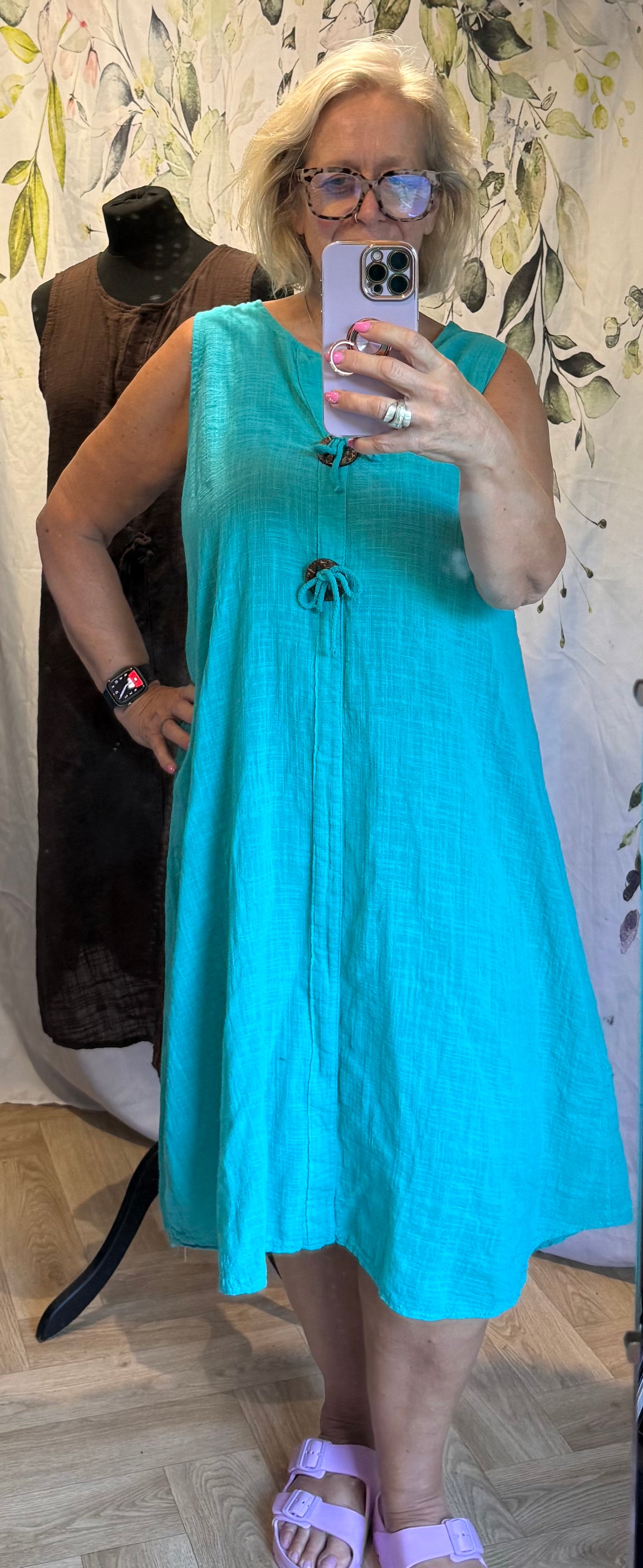 Cotton Toggle Dress