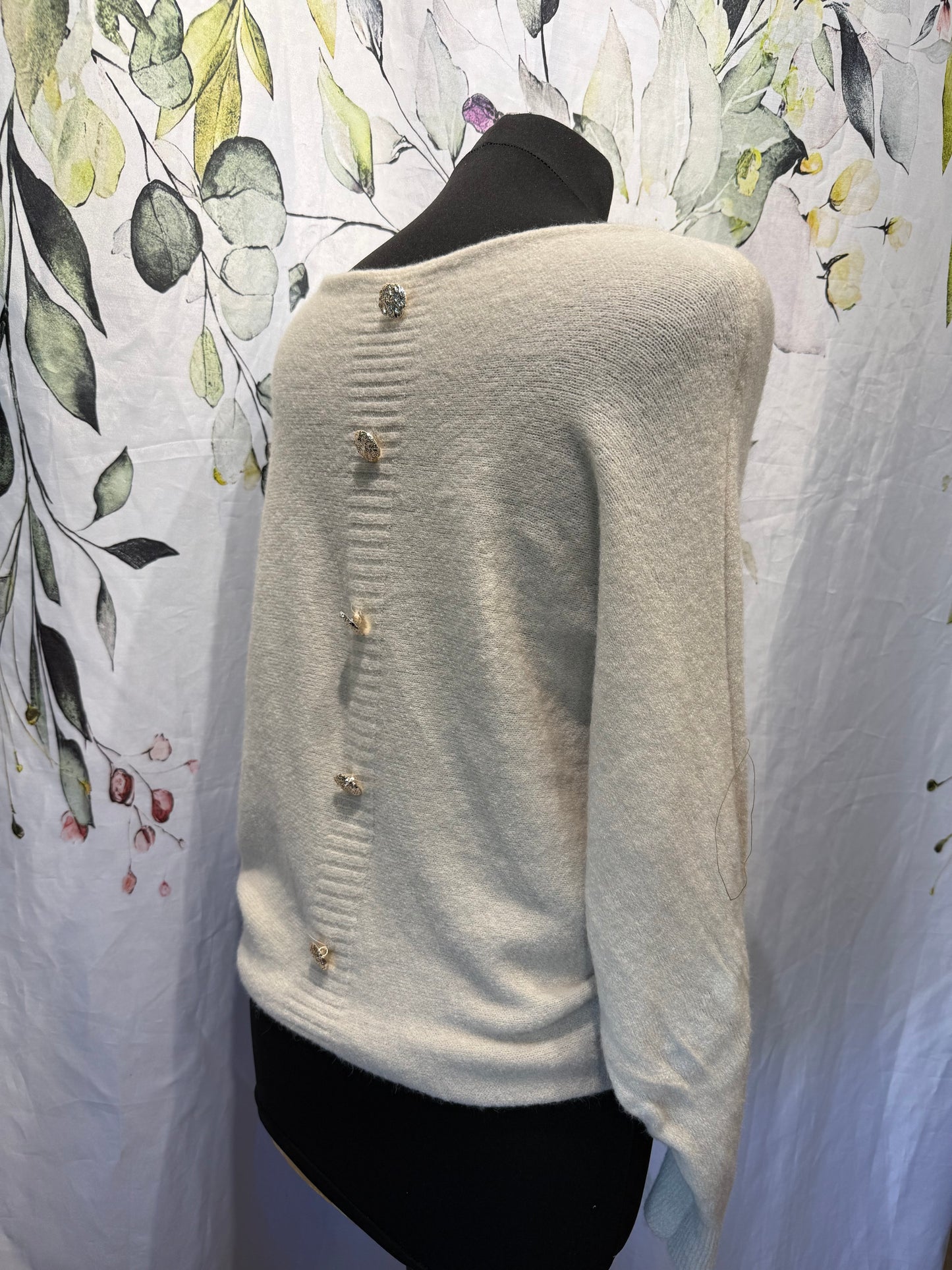 Button Back Soft Knit