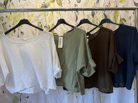 Cropped Cotton Top