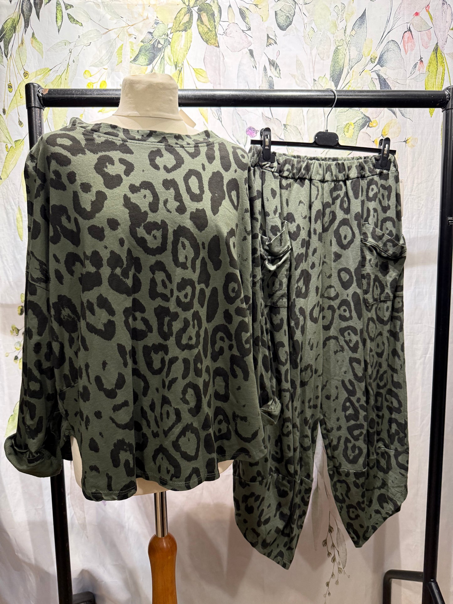 Leopard Print Lounge Suit