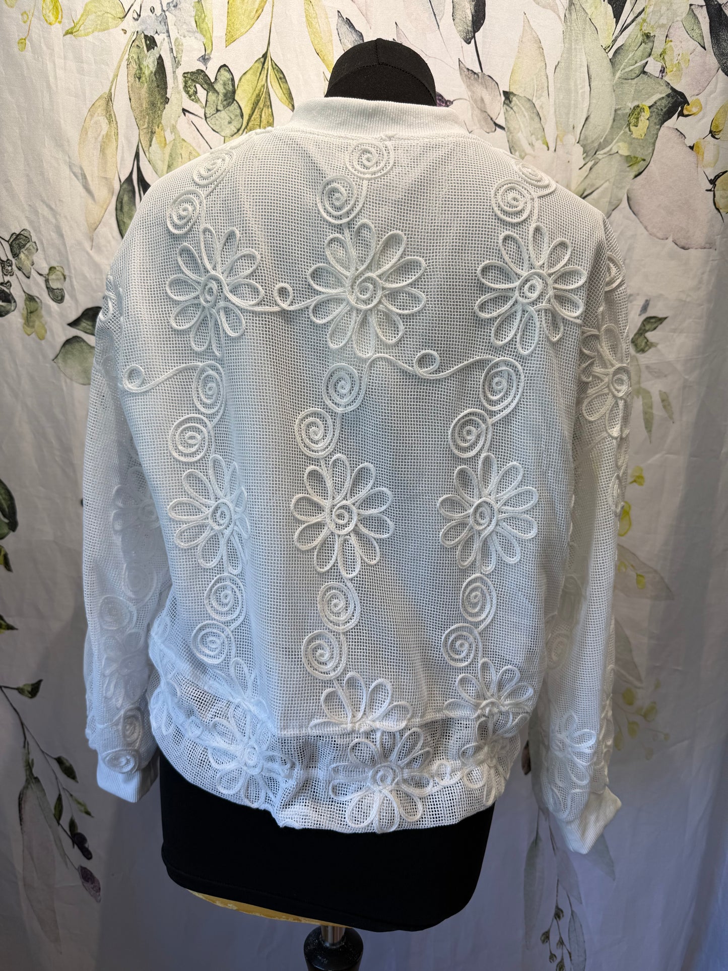 Lace Style Bomber Jacket