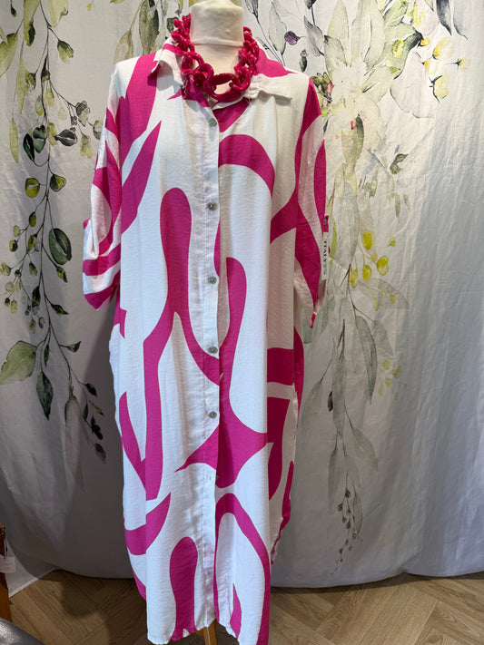 Swirl Shirt Dress