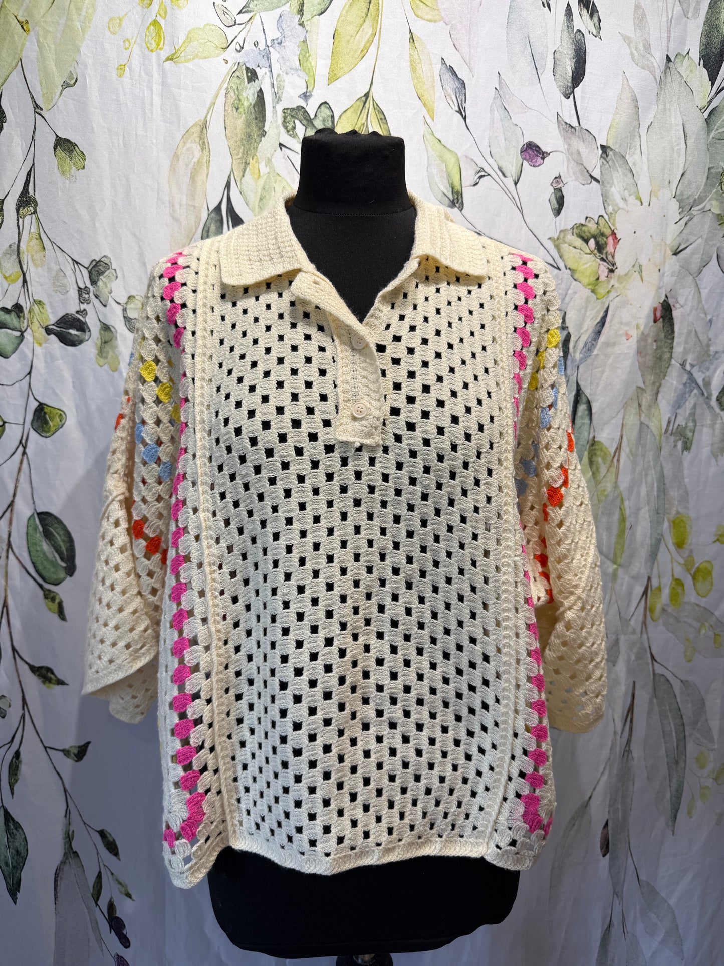Crochet Top With Collar