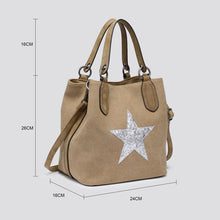 Load image into Gallery viewer, Canvas Star Bag
