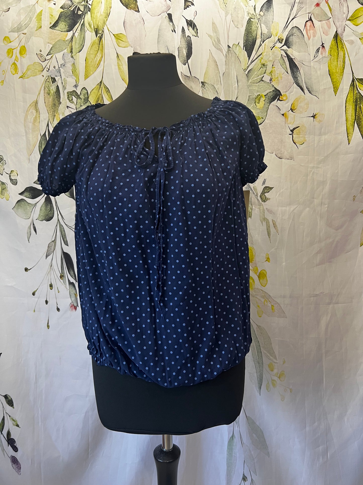 Spotty Bardot Top