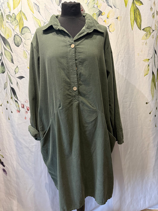 Cord Shirt Tunic