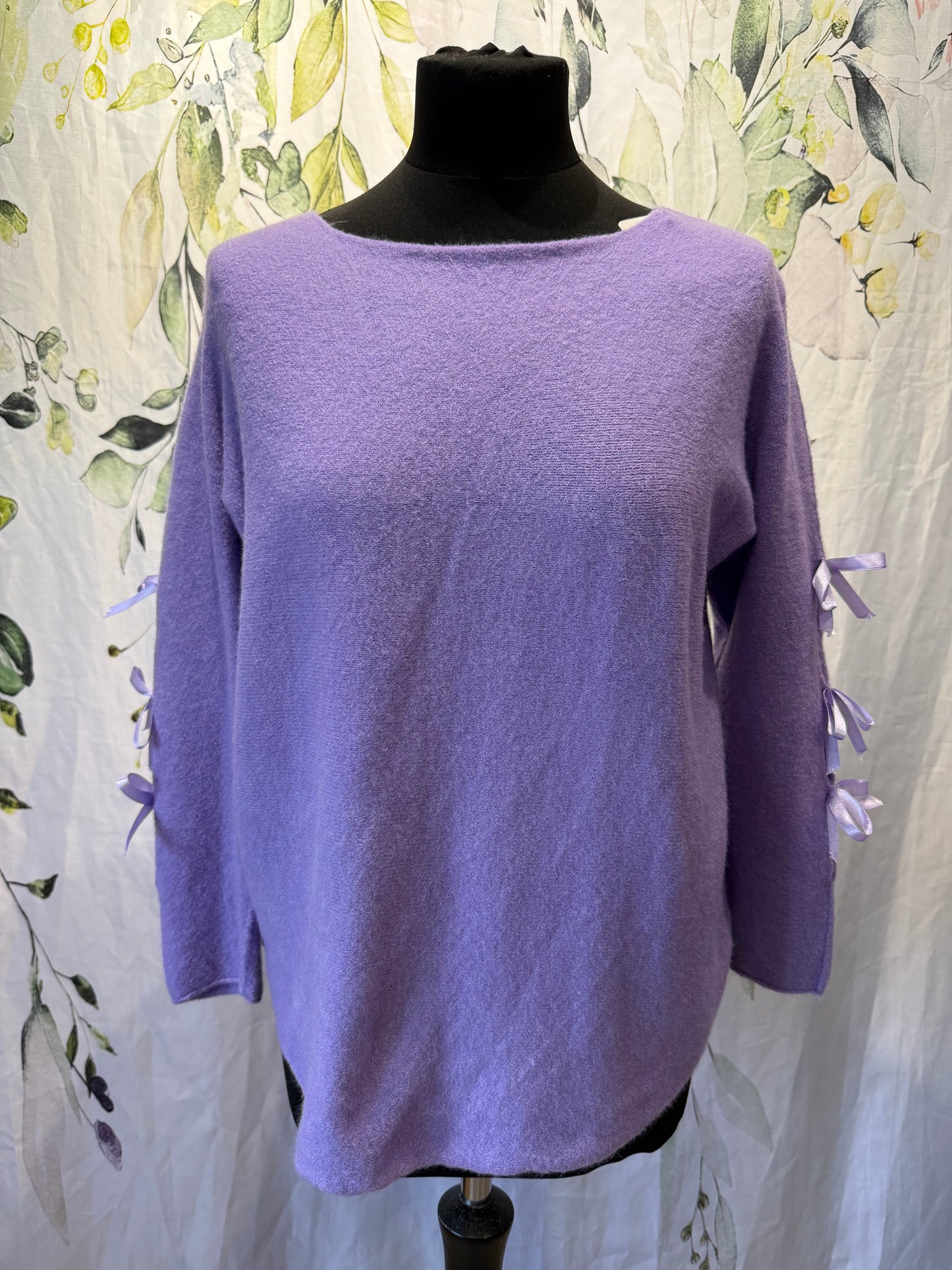 Ribbon Sleeve Knit
