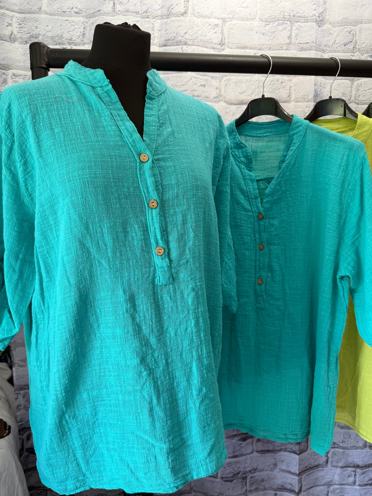 Cotton Grandad Shirt