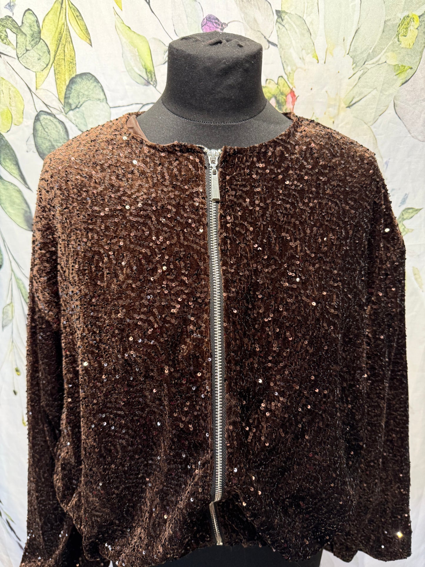 Sequin Bomber Jacket