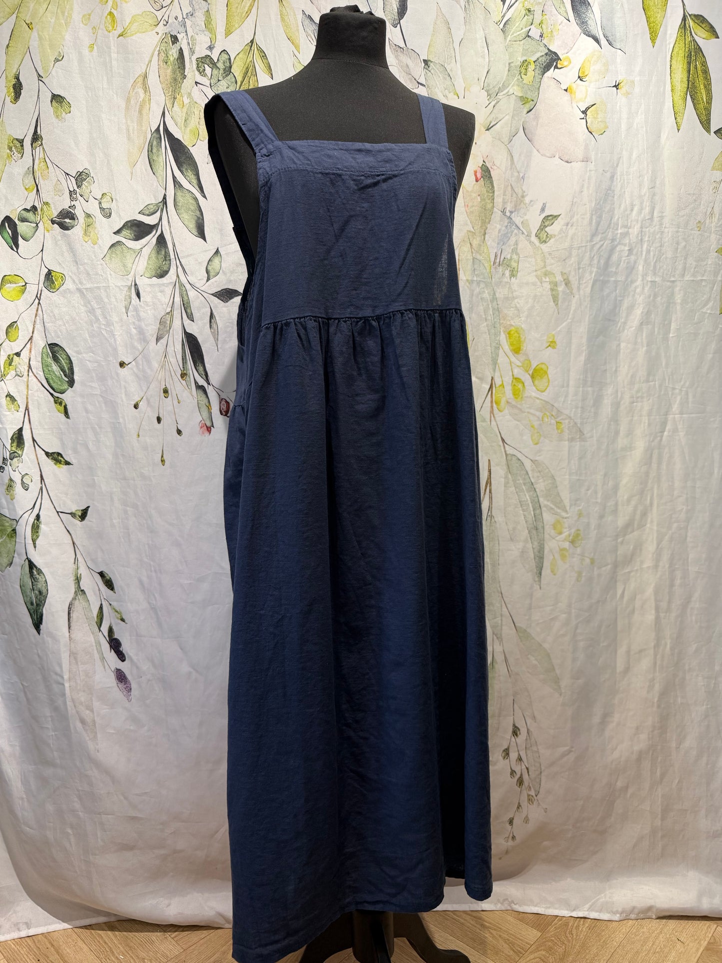 Linen Pinafore Dress